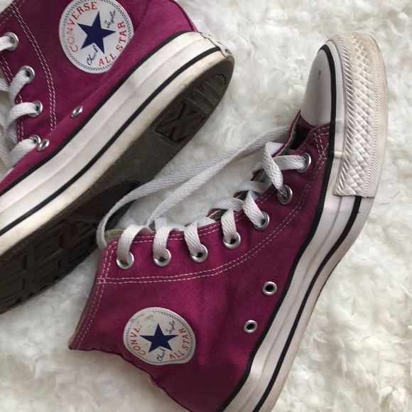 purple chuck taylor high tops